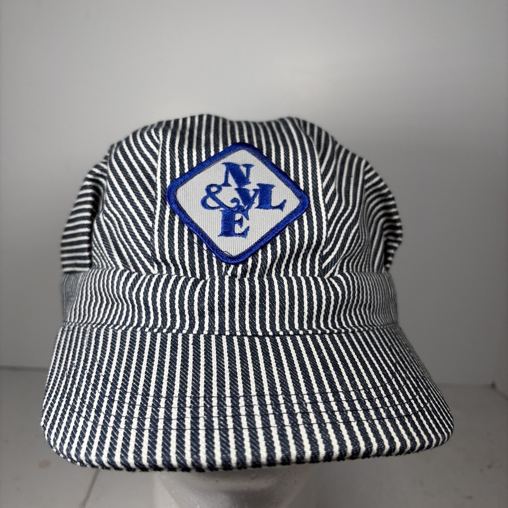 New York & Lake Erie Railroad Conductor Stripped Snapback Hat‎